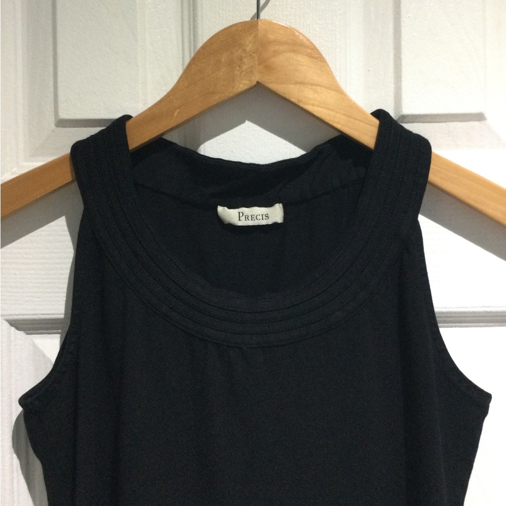 Precis Black Fitted Sleeveless Tank Top - Picture 4 of 6